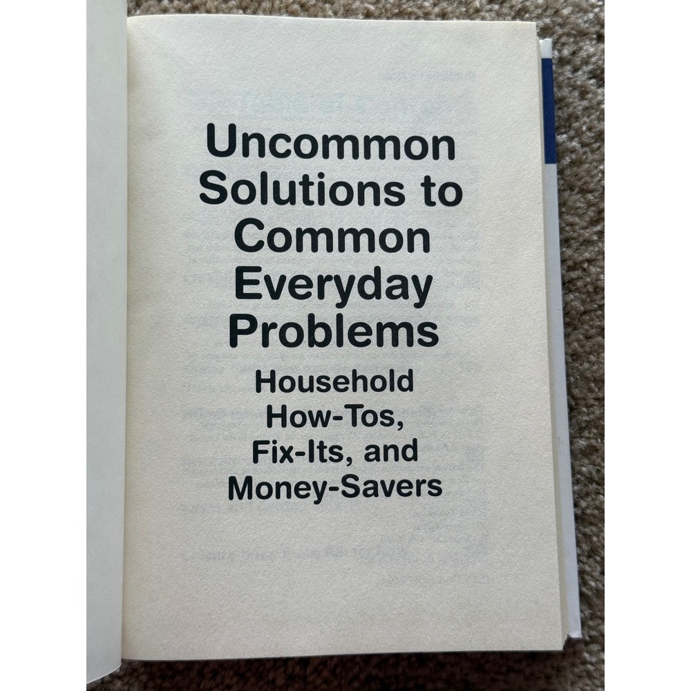 Uncommon Solutions to Common Everyday Problems Hardcover By FC&A 2017 VGUC - Picture 5 of 6